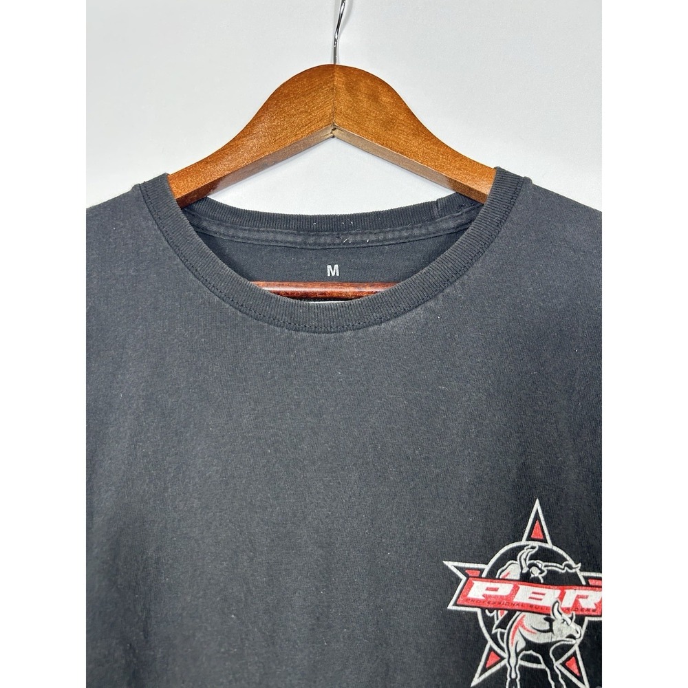 PBR Bull Riding Americas Sport Graphic T-Shirt Rodeo Western Vintage Wash Size M - Picture 5 of 13